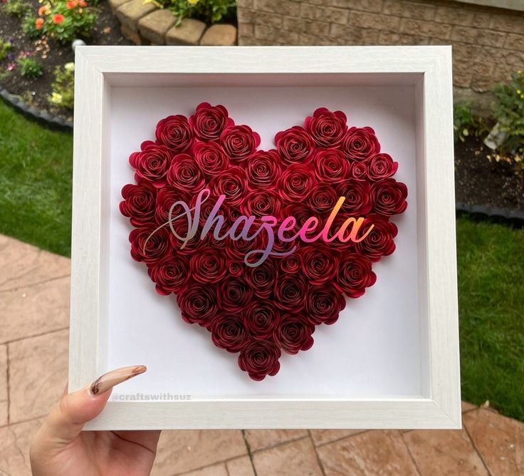 3D rose frame gift
