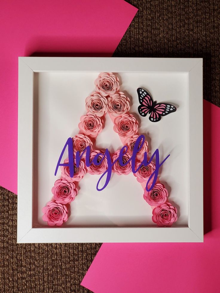 floral photo frame gift
