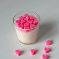 Hearted anniversary candle gift