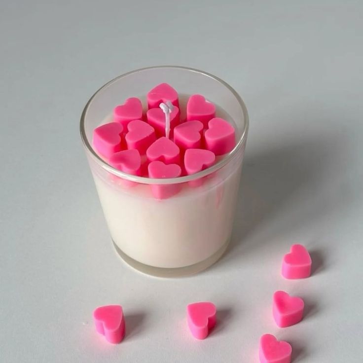 Hearted anniversary candle gift