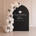 Black White Graduation celebrate