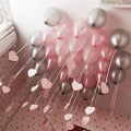 Classic silver pink helium
