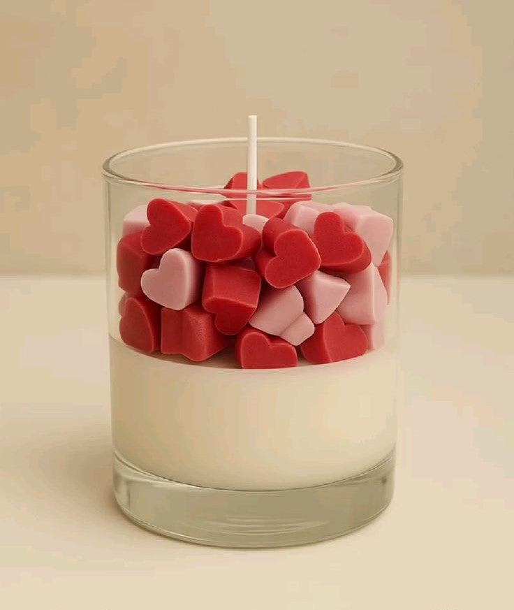 Little hearts candle