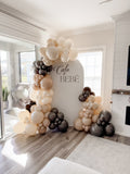 Pastel balloons arch