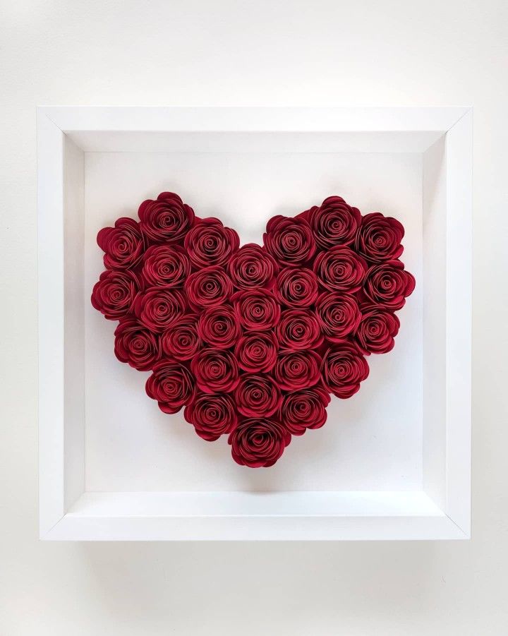 Red rose frame