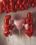 Romantic heart balloons