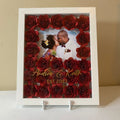 Rose petals frame