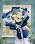 Serene White Roses
