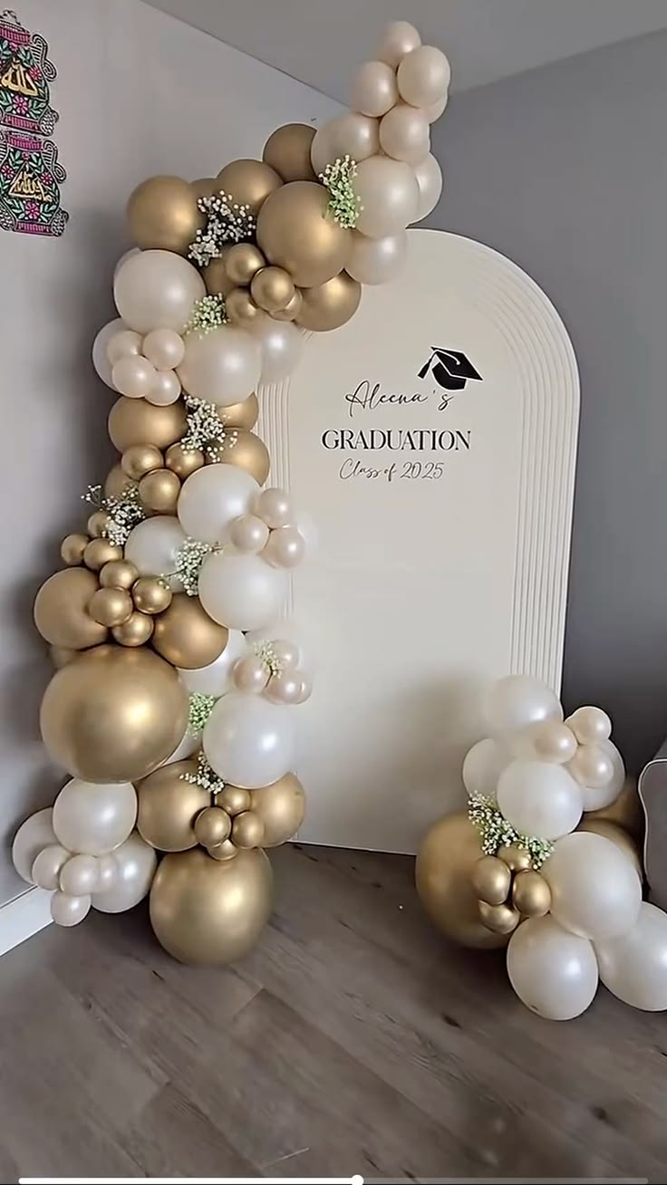 The Golden Graduate Backdrop