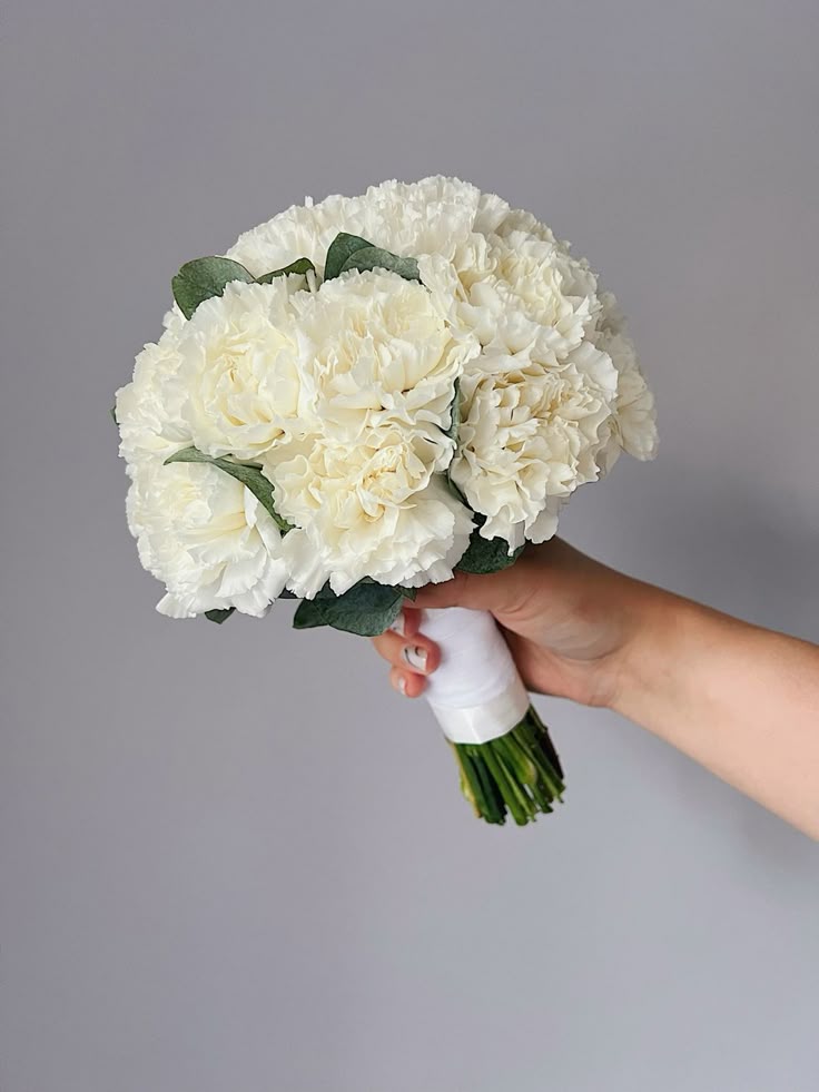 White Carnation Bouquet